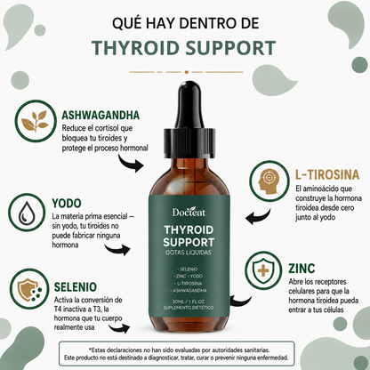 Thyroid Support | El complemento natural para encender tu tiroides desde adentro