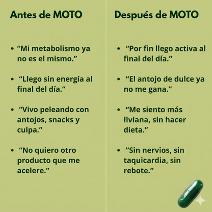 Moto Metabolism - Baja de peso rápido